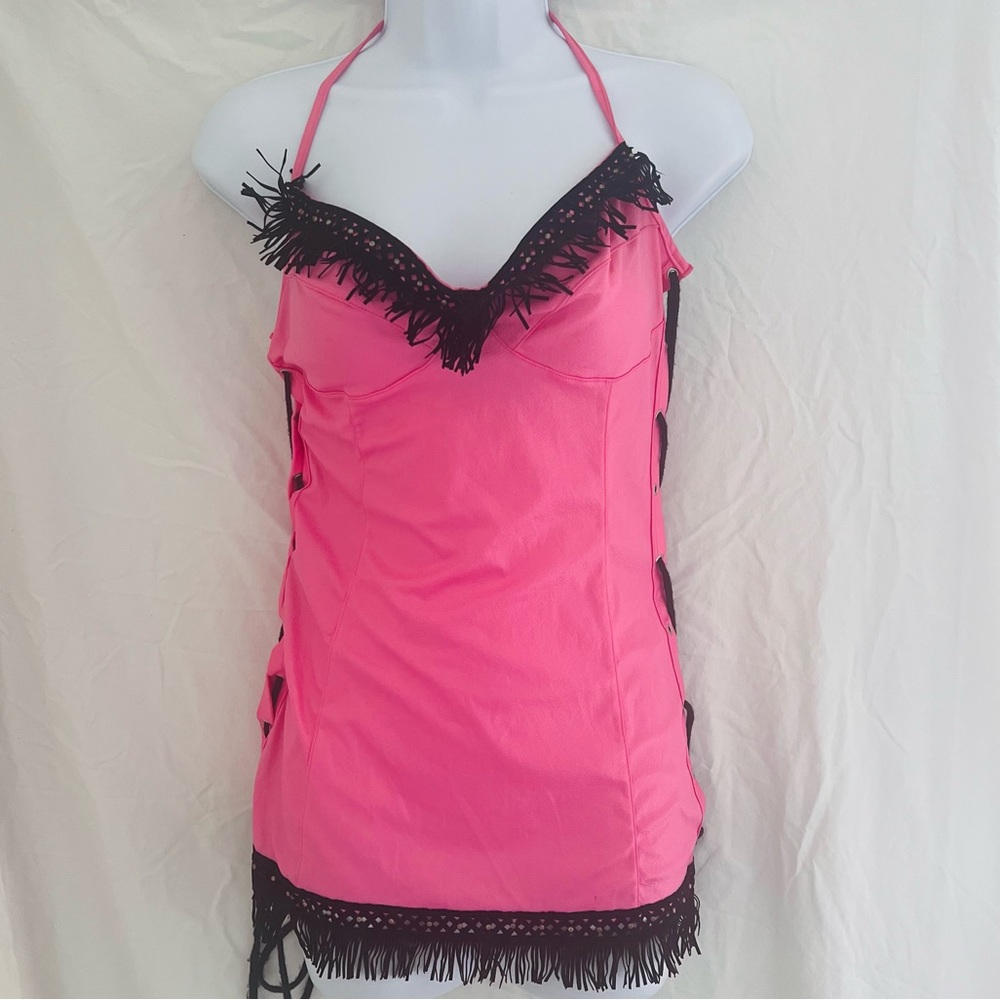 Leg Avenue Pink Cowgirl Halloween Costume Size Medium